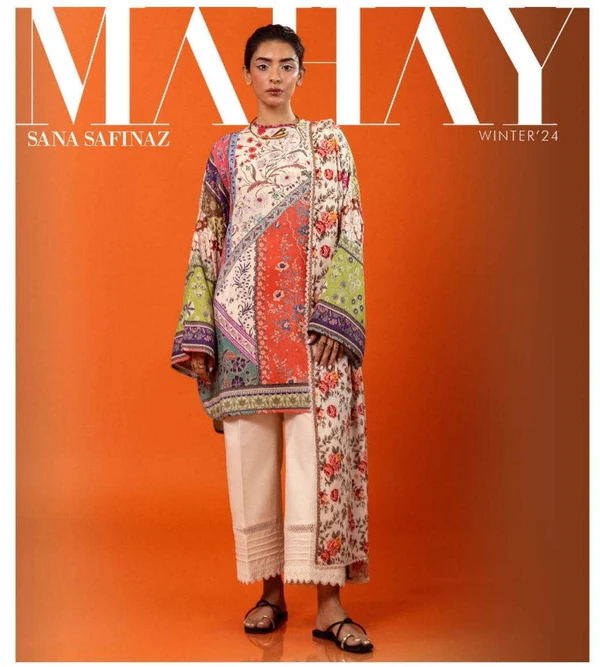 Unstitched Mahay Linen 2 Piece Suit