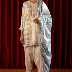 Unstitched Winter Linen 3 Piece Suit