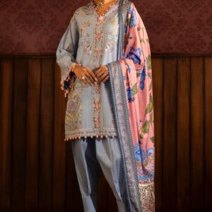 Sana Safinaz Unstitched Winter Linen 3 Piece Suit