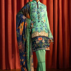 Sana Safinaz Unstitched Winter Linen 3 Piece Suit