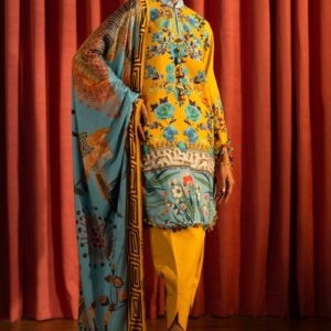 Unstitched Winter Linen 3 Piece Suit