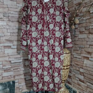 Stitched 2pc Premium Khaddar Winter Dress for Women | Khushnumaa | wku-0252